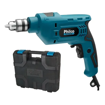 Furadeira Philco Force 650W 2800RPM com Maleta PFU01M